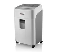 Dahle 504P DESKSIDE, P-5 Destructeur de documents 15 feuilles coupe croisée 2 x 15 mm P-5 40 l Détruit également les trombones, les cartes de crédit (52222-17004)