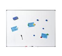 Dahle 96156-15453 Tableau en liège avec cadre en aluminium Blanc 30 x 45 cm
