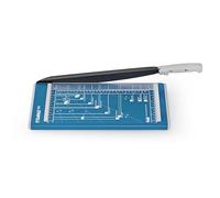 Dahle Cisaille 502 (Capacité de Coupe jusqu'à 8 Feuilles, DIN A4, 320mm de Coupe, Lame Plate, Pression Manuelle) Bleu