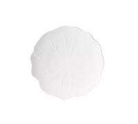 DAHLIA Assiette à dessert en porcelaine blanche 23 cm TABLE PASSION