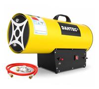 DAHTEC Chauffage d'appoint Gaz 50 kW Canon à Chaleur Radiateur Soufflant à Gaz Chauffage Radiant Souffleur d'air Chaud de Chantier, Jaune