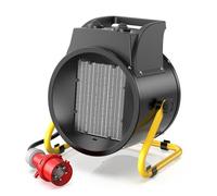 DAHTEC Chauffage Soufflant 5 kW - Chauffe Rapide & Économie d'Énergie | Industriel Radiateur électrique 400V - Angle Réglable & Thermostat - Idéal pour la Garage, Atelier et la Chantier