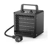 DAHTEC Radiateur électrique 2000W - Céramique - Chauffage Soufflant - Mini Chauffage d'appoint - Chauffe Rapide & Économie d'Énergie - Conception compacte pour bureau - Noir