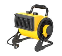 DAHTEC Radiateur Soufflant Industriel 3000 W, Thermostat, 3 Modes, Jaune | Chauffage d’Appoint Électrique, 2 Puissances & Ventilation, 90° Inclinable, Anti-Surchauffe, pour Garage & Atelier, 30 m²