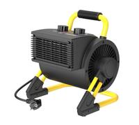 DAHTEC Radiateur Soufflant Industriel 3000 W, Thermostat, 3 Modes, Noir | Chauffage d’Appoint Électrique, 2 Puissances & Ventilation, 90° Inclinable, Anti-Surchauffe, pour Garage & Atelier, 30 m²