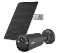 Dahua Apollo Bullet C1 4MP Kit Caméra de Surveillance Intelligente Double Bande Wi-FI avec AOV, Wi-FI 6, avec Panneau Solaire (Noir)