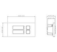 DAHUA DHI-VTO4202FB-MB2 - Zwei-Tasten-Modul - Schwarz