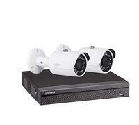 Dahua - Kit vidéosurveillance enregistreur éco + 2 caméras compactes 1080P - KITECO 2BUL1080P-001