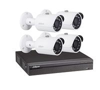 Dahua - Kit vidéosurveillance enregistreur éco + 4 caméras compactes 1080P - KITECO 4BUL1080P-001