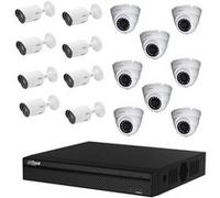 DAHUA Pack de vidéosurveillance cvi 16 caméras dont 8 dômes - sans hdd Noir G
