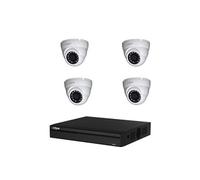DAHUA Pack de vidéosurveillance CVI 4 caméras dômes - sans HDD