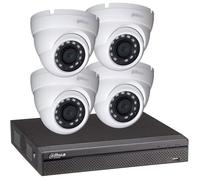 DAHUA Pack de vidéosurveillance CVI 4 caméras dômes - sans HDD