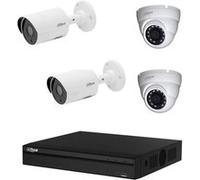 DAHUA Pack de vidéosurveillance cvi 4 caméras dont 2 dômes - sans hdd Noir G