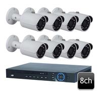 DAHUA Pack de vidéosurveillance cvi 8 caméras extérieures - sans hdd Noir G