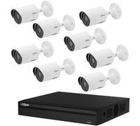 DAHUA Pack de vidéosurveillance cvi 8 caméras extérieures - sans hdd Noir G