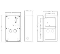 DAHUA VTM127- 2 Module Boîtier d'encastrement apparent / encastré