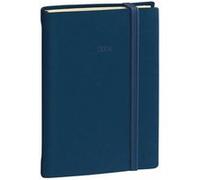 Quo Vadis Agenda Daily Pocket Prestige 2025 Journalier Multilingue Silk Bleu marine 8,5×13 cm