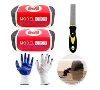 Daily Treasures 2Pack 0000 Souris en laine, Gants de travail, Pelle métallique acier, Bloqueur de rats acier, Tissu de remplissage