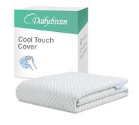 Dailydream Housse de surmatelas Cool Touch 160 x 200 cm - Housse de rechange rafraîchissante pour sur-matelas - Technologie SENSICE - Antidérapant, respirant et lavable - 60 % polyester, 40 % viscose