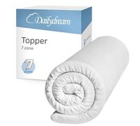 Dailydream Surmatelas 135 x 190 cm, Mousse de Confort, 4 cm épaisseur, «Edition 7-Zones, Model S/M », pour Matelas, canapé ou lit de Camp, sur-Matelas pour Adulte, Memory Foam Mattress Topper