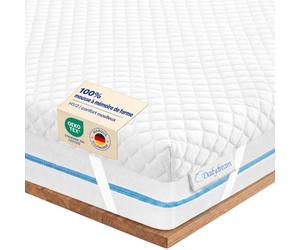 Dailydream Surmatelas 140 x 190 cm, Mémoire de Forme, 3,5 cm épaisseur, «Edition Pure, Model S », pour Matelas, canapé ou lit de Camp, sur-Matelas pour Adulte, Memory Foam Mattress Topper
