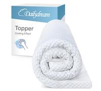 Dailydream Surmatelas rafraîchissant 140x200 cm, Memory Foam, 3,5 cm | Édition Cool Touch, surmatelas rafraîchissant avec housse lavable, base antidérapante et sangles élastiques.