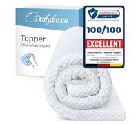 Dailydream Surmatelas rafraîchissant 160x200 cm, Memory Foam, 5 cm | Édition Cool Touch, surmatelas rafraîchissant avec housse lavable, base antidérapante et sangles élastiques.