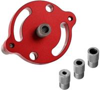 Dailygoods - Innovra - Dailygoody - Support en aluminium Deuvel - Outil de menuiserie - Fiable et facile à utiliser - Rouge - Kit de perçage - Parfait pour les amateurs et les professionnels