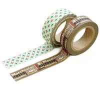 Dailylike Lot de 2 rubans adhésifs masking tape washi benny motifs assortis 15 mm x 10 m.