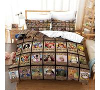 Dairuini Manga One Piece Parure De Lit 3d Anime Housse De Couette Parure De Lit Pour Garçons, Enfants, Adolescents, Filles, 1 Housse De Couette Et 2 Taies D'oreiller, A-547, Twin:6