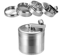 DaiWeier Grinder Broyeur à pollen pour épices, herbes, épices, herbes et café 4 pièces avec grattoir à pollen.