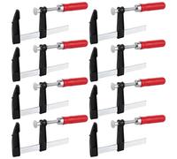 DAJAVE Lot de 8 colliers de serrage - Petit tendeur - Envergure : 100 mm - Plage d'étirement : 150 mm - Force de serrage : 23 kg/68 kg - Acier et nylon pour une fixation précise