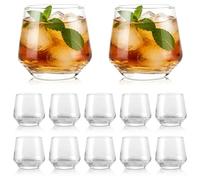 DAJAVE Nachtmann Lot de 12 verres à whisky, 400 ml, verres à whisky, verres à gin tonic, verres à cocktail, réutilisables, passent au lave-vaisselle