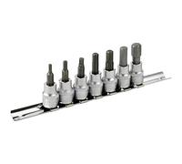DAKCOS Jeu de douilles à embouts allen 3/8", douilles btr 6 pans 3-10 mm | douilles en CR-V, embouts en S2