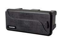 DAKEN Blackit 1 Boîte de rangement pour timon 550 x 250 x 295 mm - Boîte à outils - Transporteur en plastique Noir (Sans support)