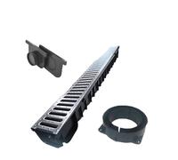 Dakota MIDI KIT Caniveau de Drainage 6m Complet Grilles Sorties Embouts