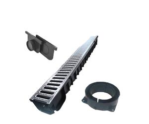 Dakota MIDI KIT Caniveau de Drainage 6m Complet Grilles Sorties Embouts