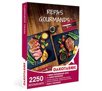 Dakotabox - Coffret cadeau Repas gourmands - Idée cadeau dîner - Un menu avec ou sans boissons pour 2 personnes