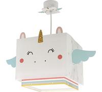 Dalber 1 Lampe Suspension Enfand Little Unicorn Licorne Les Animaux, 15 W, Blanc