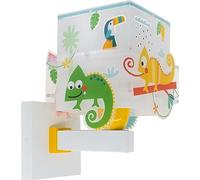 Dalber Applique murale enfant Happy Jungle Caméléon les animaux jungle, 63319, E27