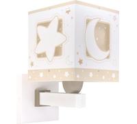 Dalber Applique murale enfant Moonlight lune et étoiles Beige, 63239B, E27