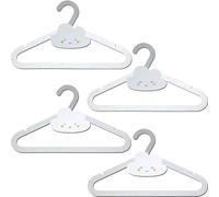 Dalber - Cintres pour Enfants et Bébés en Bois Compacté - Nuages - Pack de 8 Unités (2 x modèle) 31 cm - Résistants, Idéals pour Petits Vêtements - Organisation de Penderie et Armoire