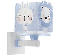 Dalber Lampe Applique Murale Enfant Baby Jungle Animaux Tigre Lion Ours Lapin Bleu, 63119T, E27