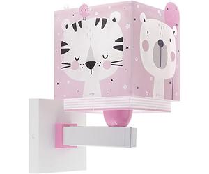 Dalber Lampe Applique Murale Enfant Baby Jungle Animaux Tigre Lion Ours Lapin Rose, 63119S, E27