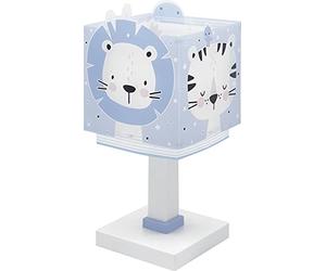 Dalber Lampe De Chevet Enfant Baby Jungle Animaux Tigre Lion Ours Lapin Bleu 63111T, E14