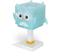 Dalber lampe de chevet enfant Little Owl Hibou Animaux, Chambre Enfant Turquoise, 64391, E14