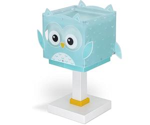 Dalber lampe de chevet enfant Little Owl Hibou Animaux, Chambre Enfant Turquoise, 64391, E14
