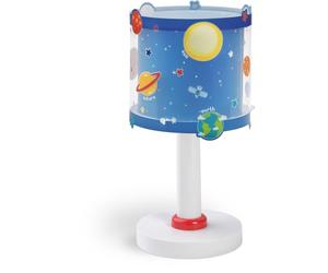 Dalber Lampe de chevet ou de table enfant et veilleuse Planets Planètes, 41341N, G4 - LED 4 W - Ampoule incluse, Bleu