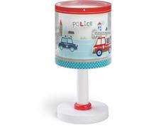 Dalber Lampe de chevet ou de table enfant Police Police Pompiers, 60611N, G4 - LED 4 W - Ampoule incluse, Bleu