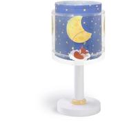 Dalber Lampe de chevet ou de table enfant veilleuse Moon Dreams animaux étoiles lune nuages, 76631, G4 - LED 4 W - Ampoule incluse, Bleu